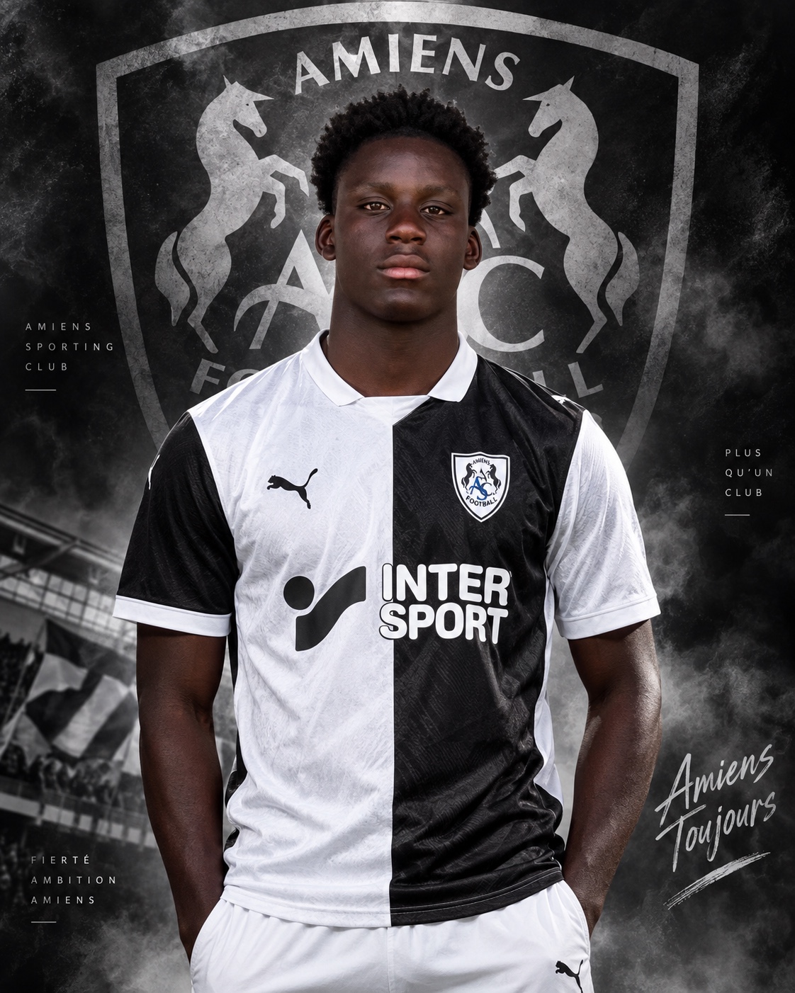 Évra Kigni sous les couleurs de l’Amiens SC