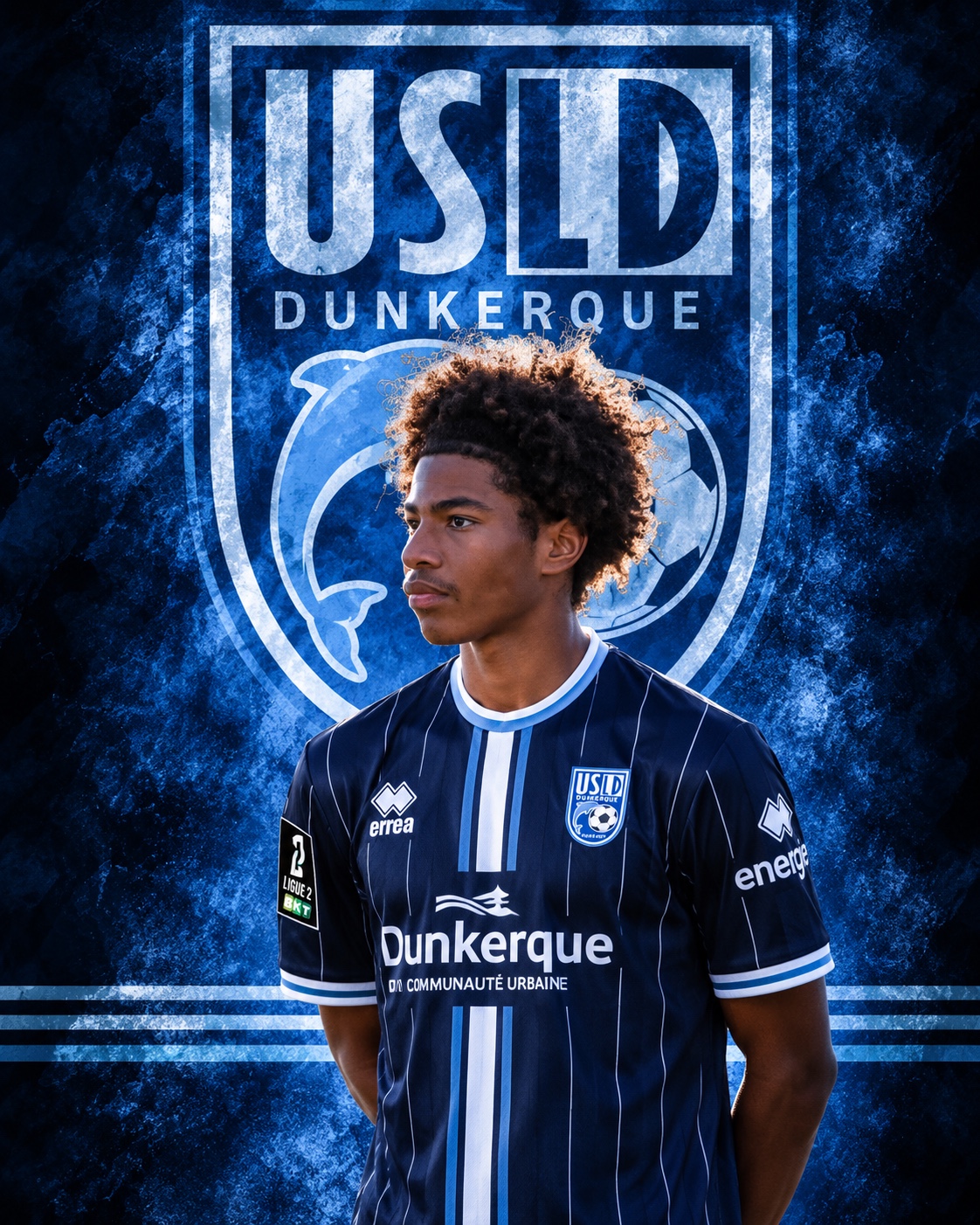 Ezekiel Kamata sous les couleurs de l’USL Dunkerque